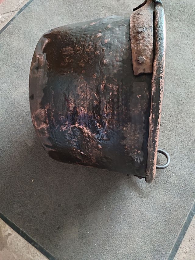 Caldero cobre antiguo