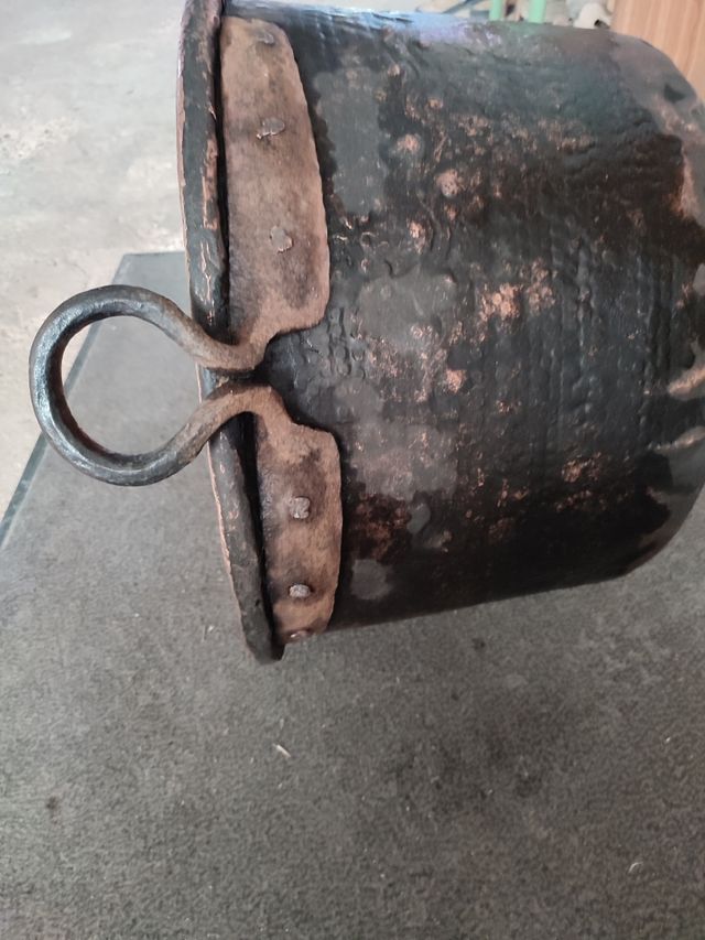 Caldero cobre antiguo