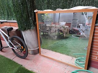 Espejo madera grande 120cm
