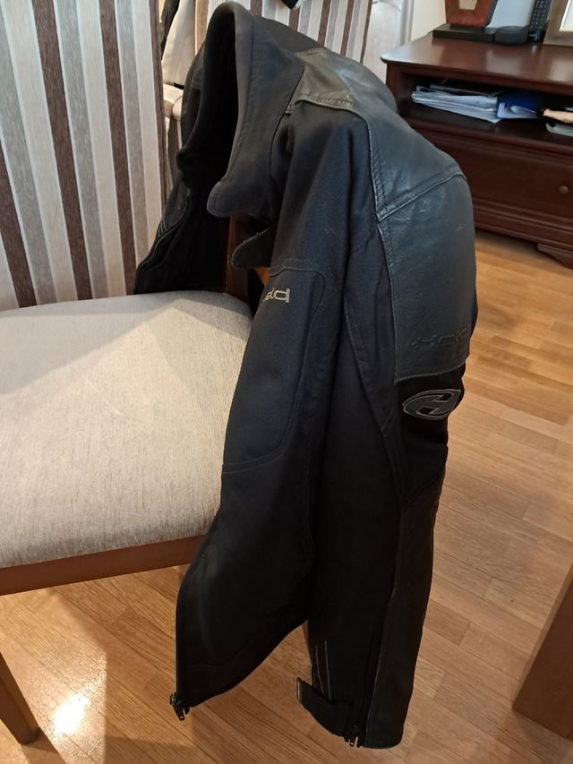 Chaqueta moto cordura-piel Talla L.