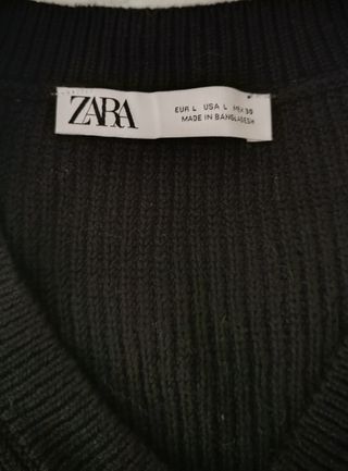 chaleco negro Zara mujer