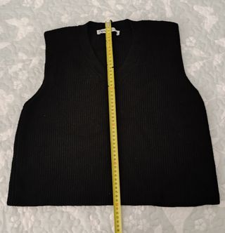chaleco negro Zara mujer
