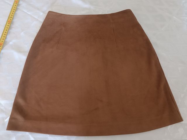 Mini falda ante marrón boho chic 