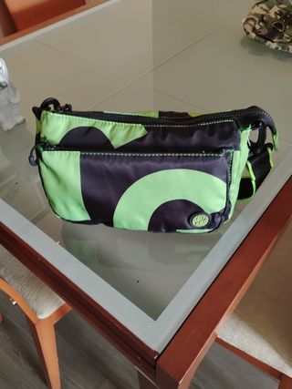Bolso bandolera verde-negro