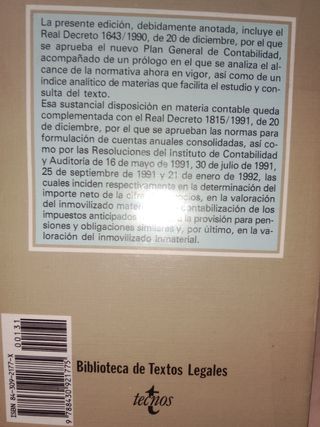 Plan general de contabilidad