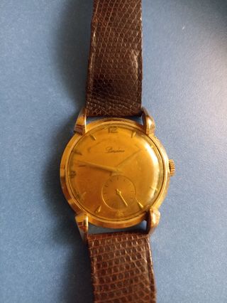 Reloj Parsine dorado - Correa lagarto