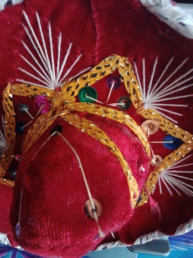 Sombrero Mexicano Rojo - 14cm terciopelohoy