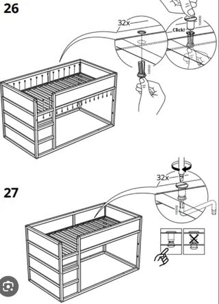 Cama infantil Kura IKEA
