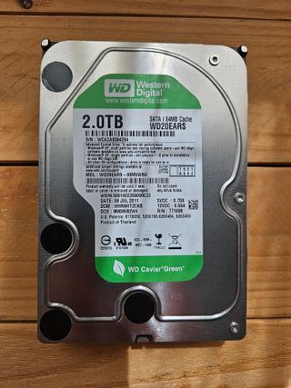 Disco duro WD Caviar Green 2TB 3.5" en buen estado