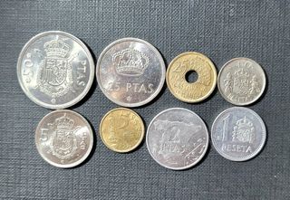 Monedas España - Coleccion 8 piezas