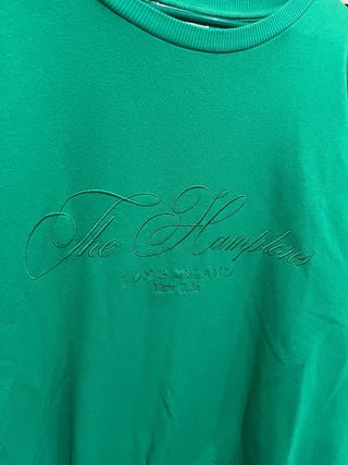 Sudadera sin capucha Stradivarius verde - Talla L