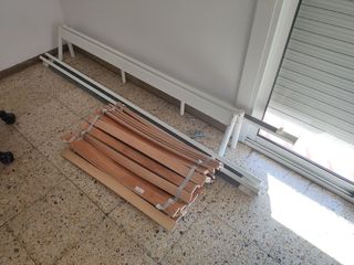 Cama blanca metal