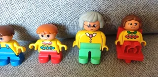 Lego Duplo lotto minifigures Nonna Bambini vintage
