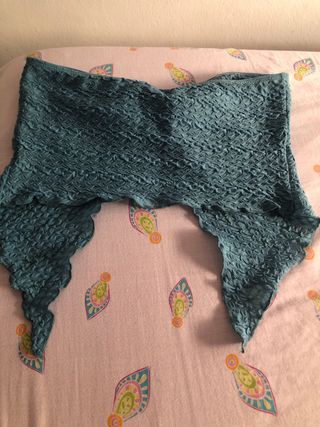 Top corto azul sin tirantes