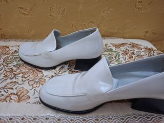Mocassini bianco ghiaccio lucidi