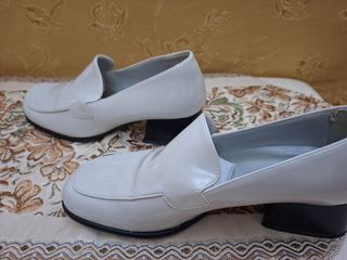 Mocassini bianco ghiaccio lucidi