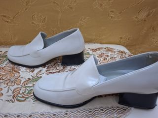 Mocassini bianco ghiaccio lucidi