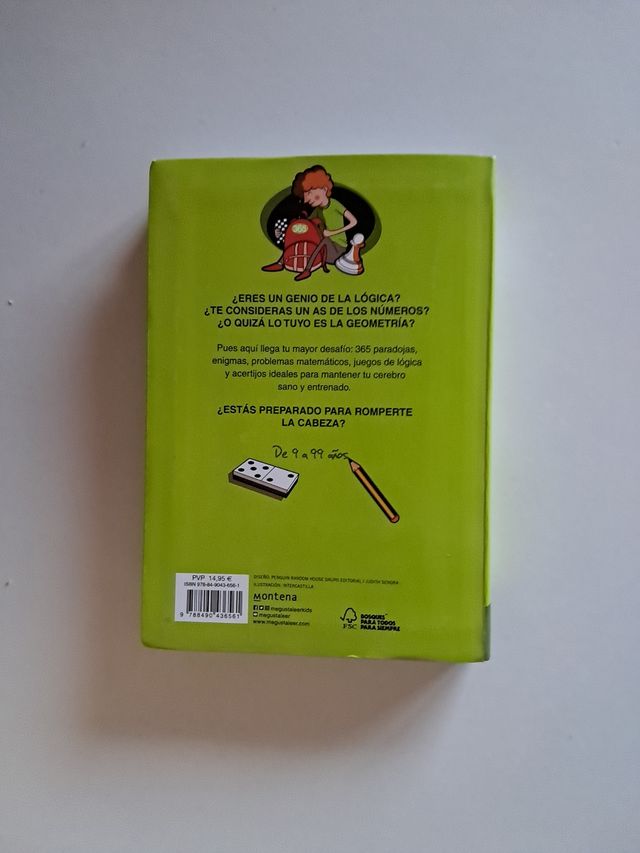 Libro 365 juegos de lógica, buen estado.
