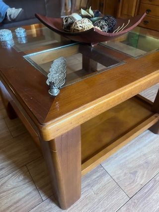 Mueble salón madera - Mesa centro