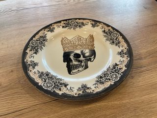 Plato porcelana inglesa - Calavera