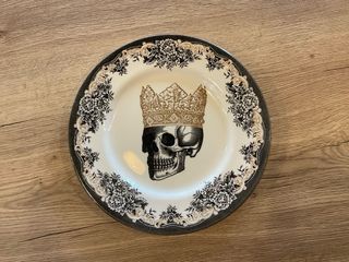 Plato porcelana inglesa - Calavera