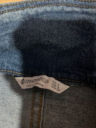 Mono vaquero Stradivarius azul
