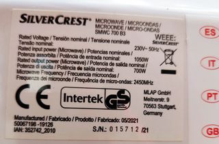 Microondas SilverCrest Retro Gris