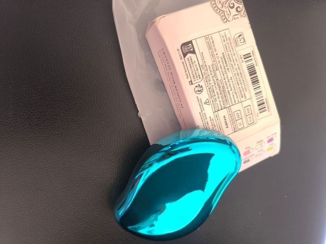 Peine depilador cristal turquesa