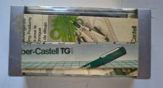 Juego de estilógrafos técnicos TG1-S. Años 70.