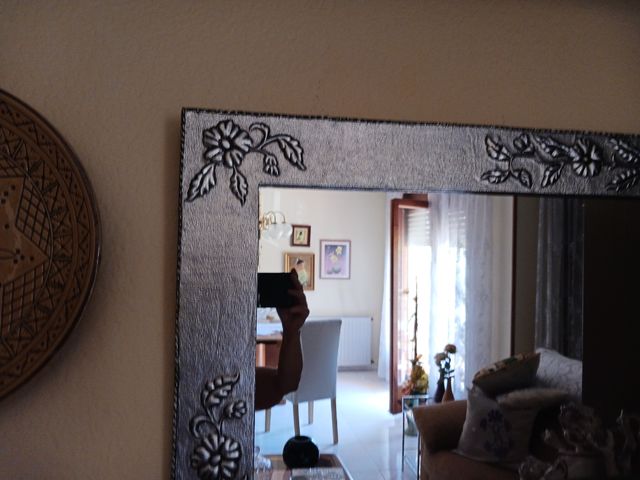 Espejo repujado 72x50cm - Estaño