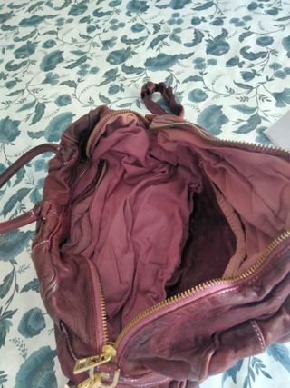 Bolso piel y cuero