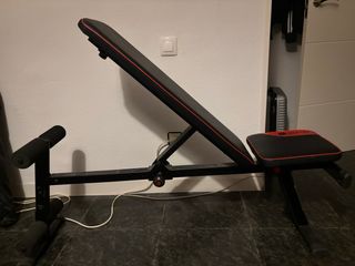 Kit mancuernas, banco y barra