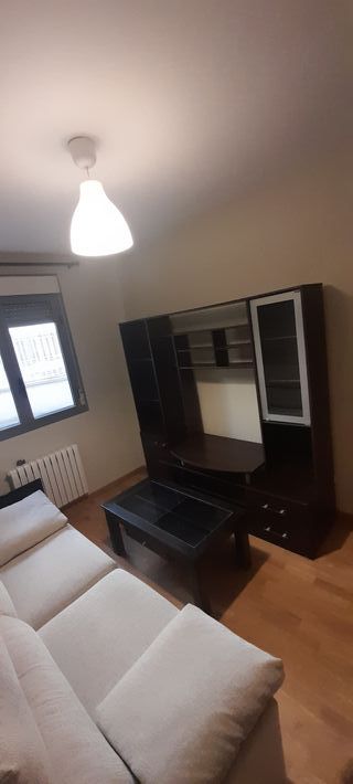 Mesa centro madera oscura cristal