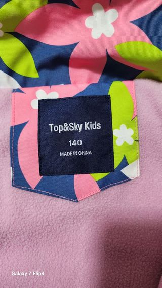 Impermeabile fiori bimba