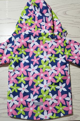 Impermeabile fiori bimba