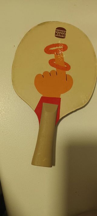 Regalo leer!!Pala ping-pong Burger King