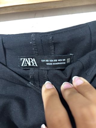 Skort Zara negra XS