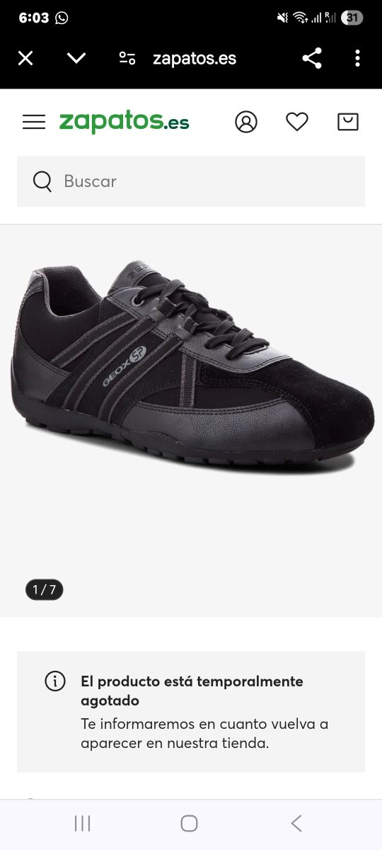 Zapatillas Geox talla 43