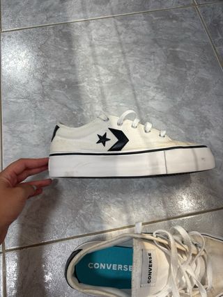 Converse blancas plataforma