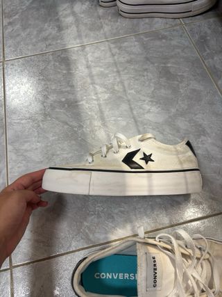 Converse blancas plataforma