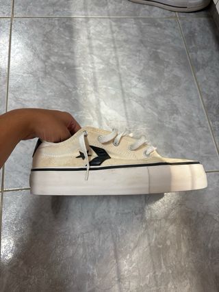Converse blancas plataforma