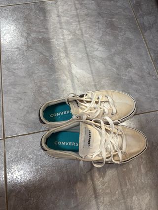 Converse blancas plataforma