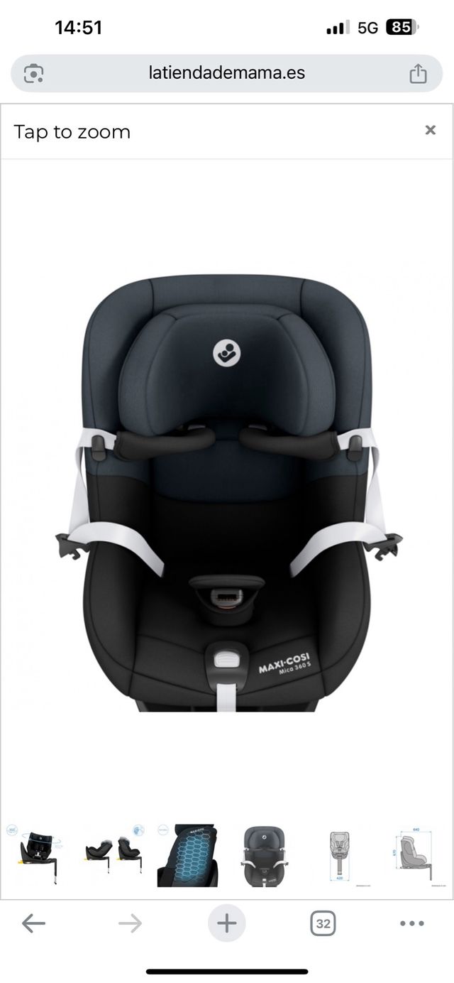 OFERTA:Maxi-Cosi Mica 360S - Silla coche nueva .