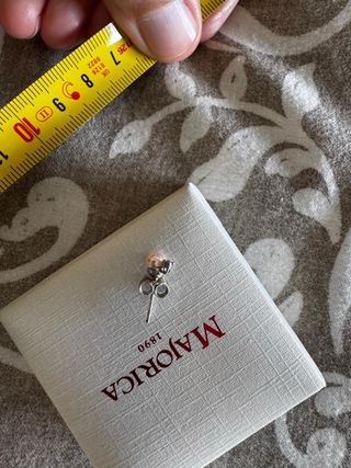 Pendientes perla Majorica rosa