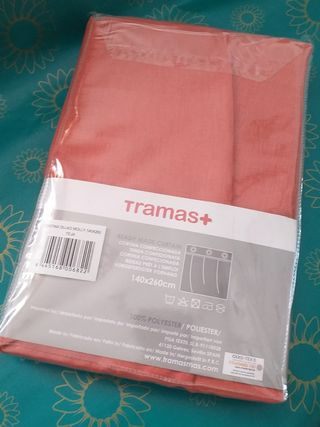 Cortina Tramas+ teja 140x260cm