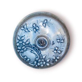 Pote Vidro Art Nouveau - Verde