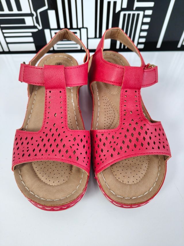 Sandalias rojas mujer nº 39