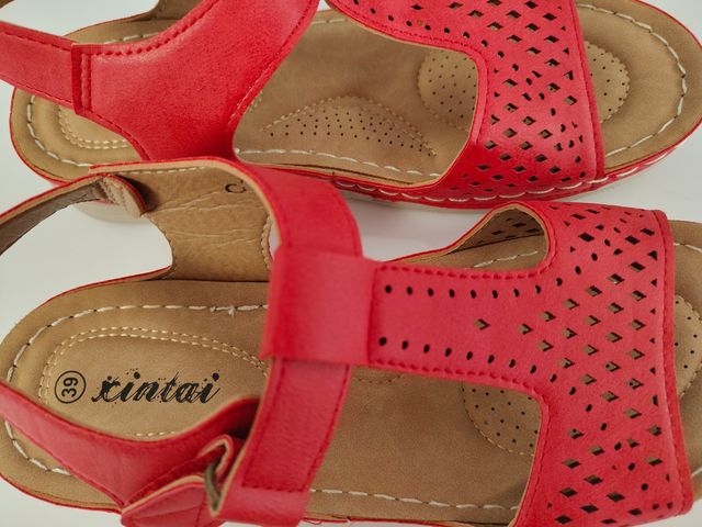 Sandalias rojas mujer nº 39
