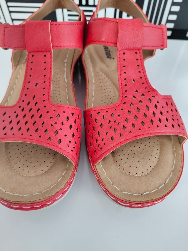 Sandalias rojas mujer nº 39