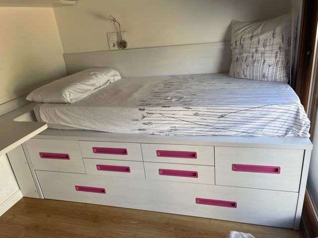 Cama nido 90cm + escritorio